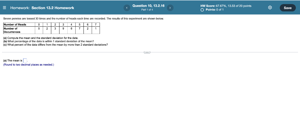 Solved Homework: Section 13.2 Homework Question 10, 13.2.16 | Chegg.com