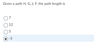 Solved Given a path H,G,J,F, ﻿the path length is7125-3 | Chegg.com