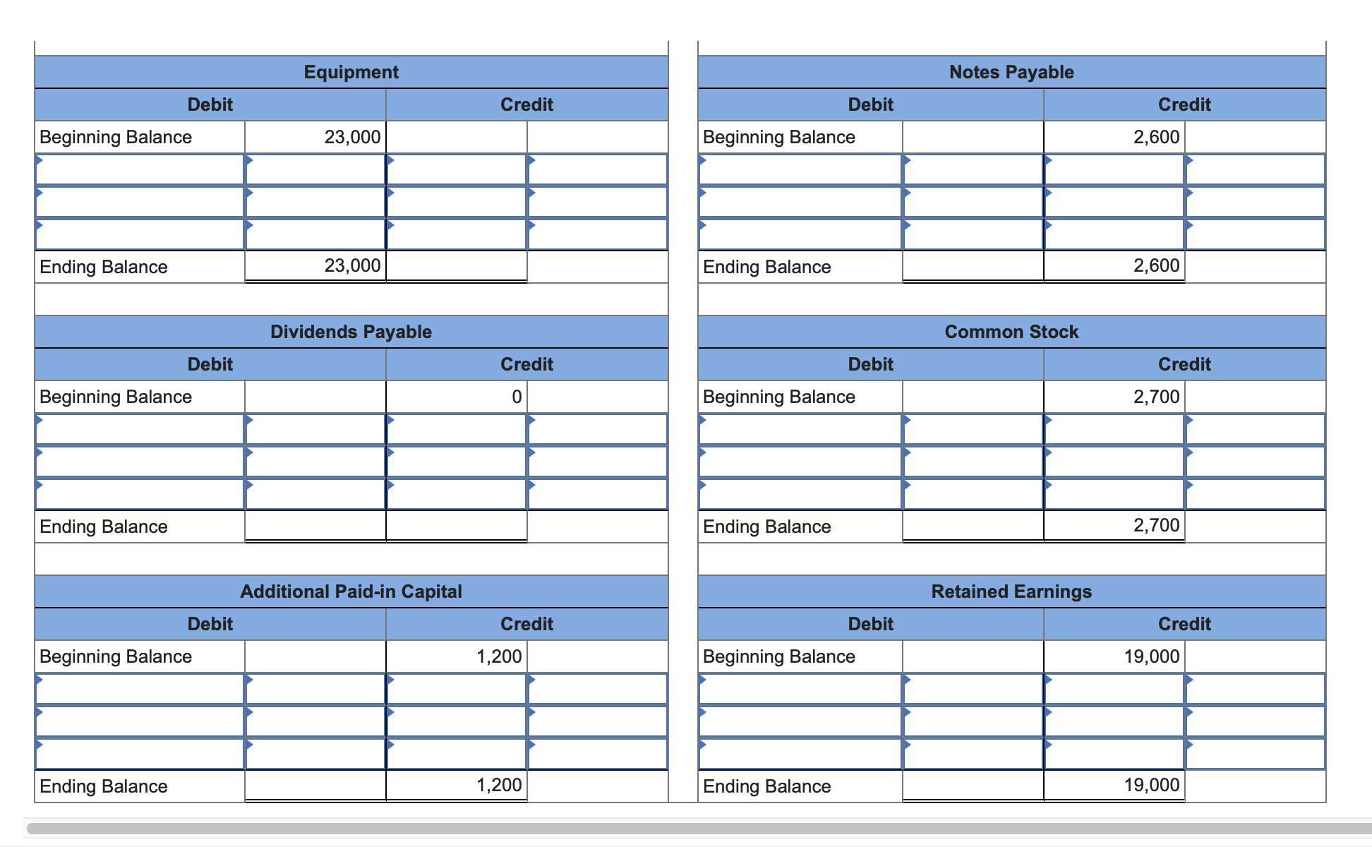 Solved M2-10 (Algo) Completing T-Accounts [LO2-4] Following | Chegg.com