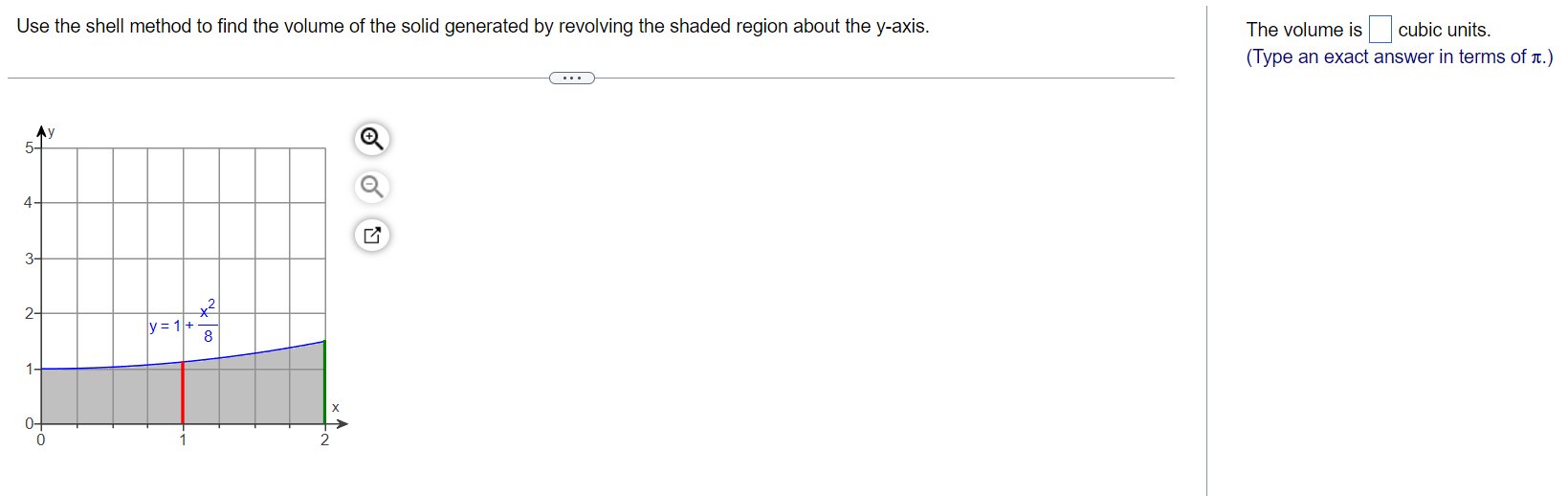 Solved Use the shell method to find the volume of the solid | Chegg.com
