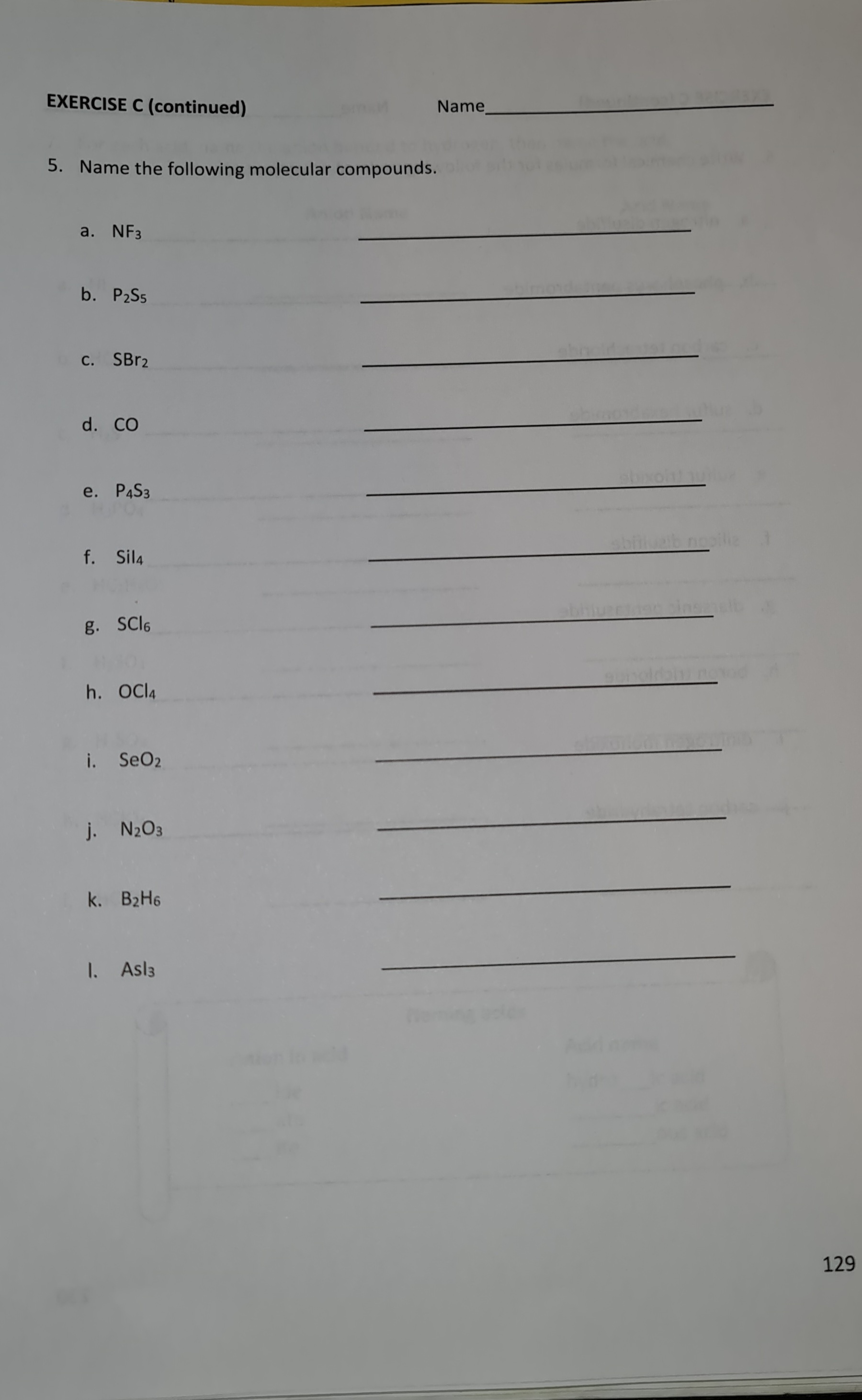 Solved 1. Complete Table C.1 by combining each pair of ions | Chegg.com