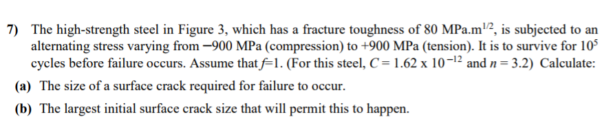 Solved 7) The high-strength steel in Figure 3, which has a | Chegg.com