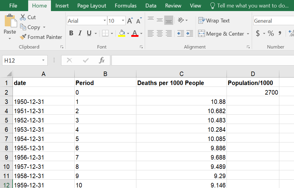 Actuarial MathThe attached spreadsheet displays data | Chegg.com