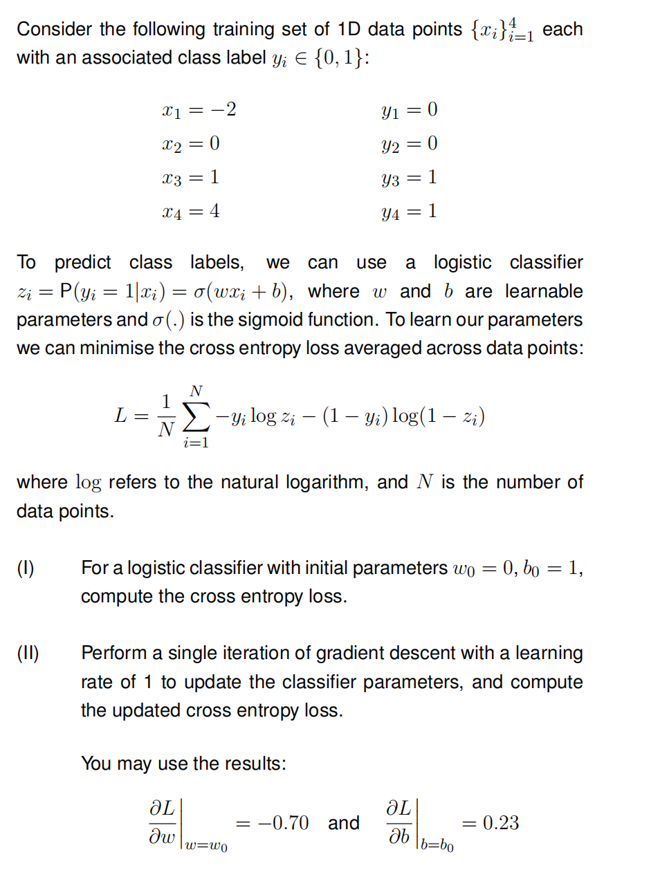 Solved Consider the following training set of 1D data points | Chegg.com