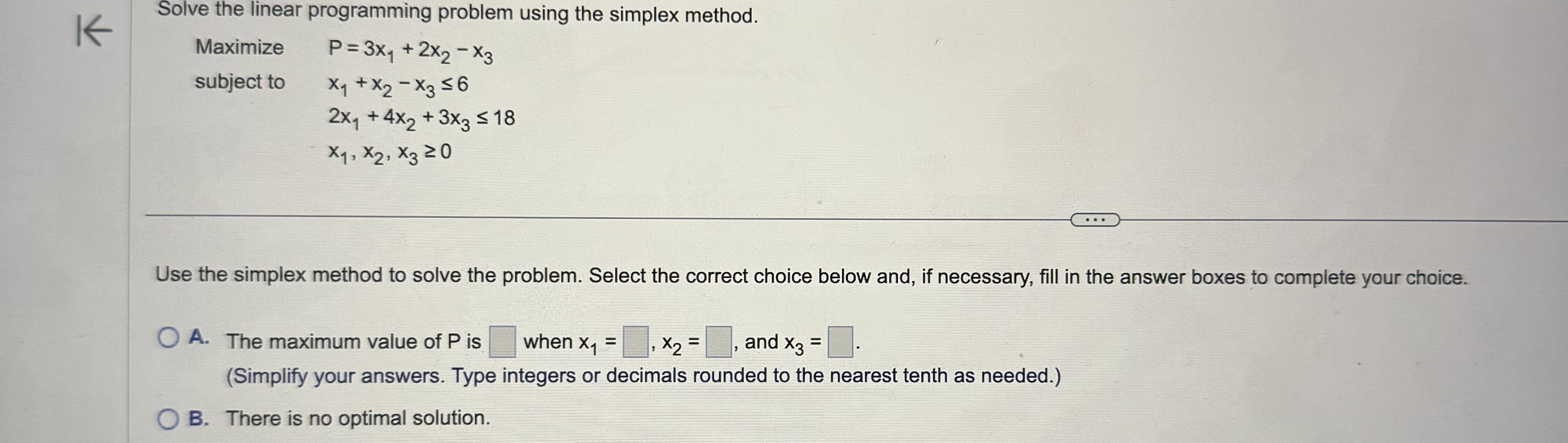 Solved Solve the linear programming problem using the | Chegg.com
