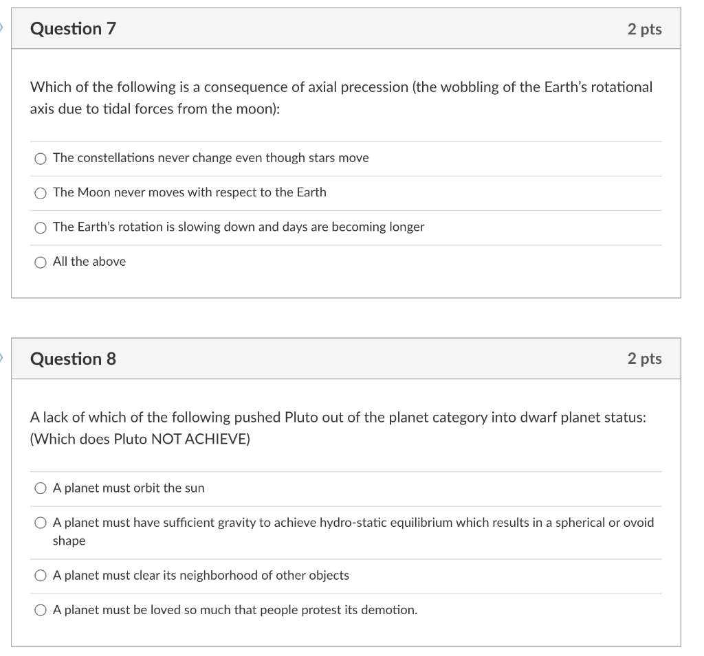 Solved Question 7 2 Pts Which Of The Following Is A | Chegg.com