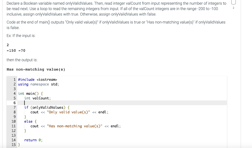 Solved Declare A Boolean Variable Named Onlyvalidvalues 