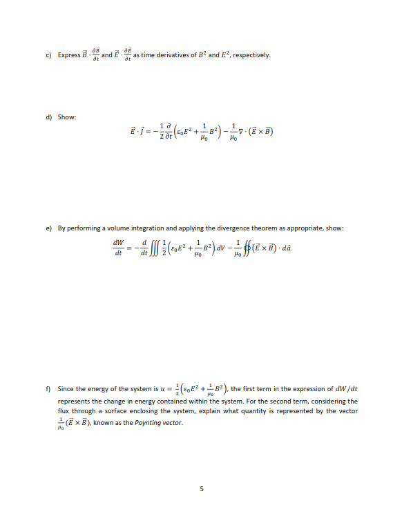 3. Poynting Vector In a system containing a | Chegg.com