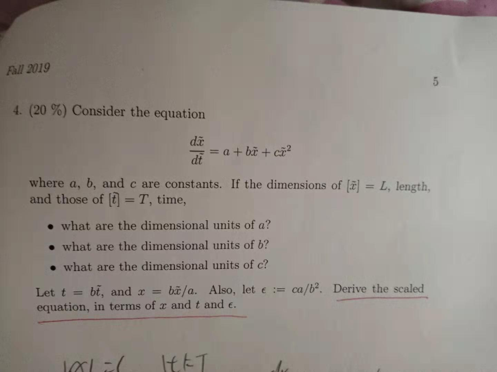 Solved Fall 19 4 Consider The Equation Dc Ti Chegg Com