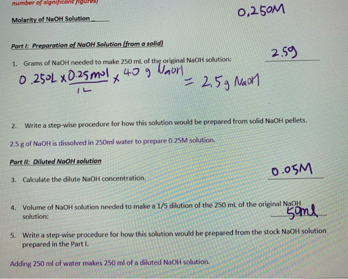 Solved Why should you not use the same HCl solution for both