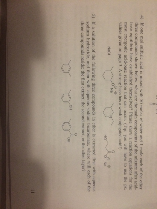 Solved If one mol sulfuric acid is mixed with 50 moles of | Chegg.com