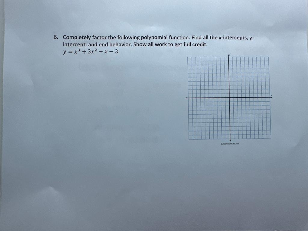 Solved 6. Completely Factor The Following Polynomial | Chegg.com