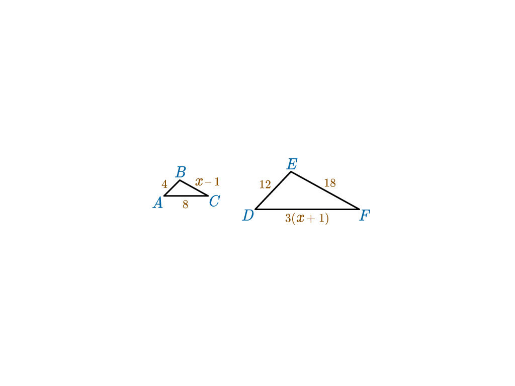 in abc what is the value of x