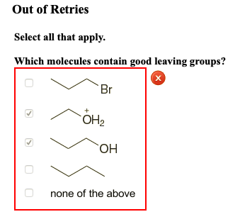 Solved Select all that apply. Which molecules contain good | Chegg.com
