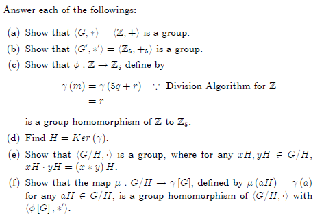 Solved Answer Each Of The Followings A Show That G Chegg Com