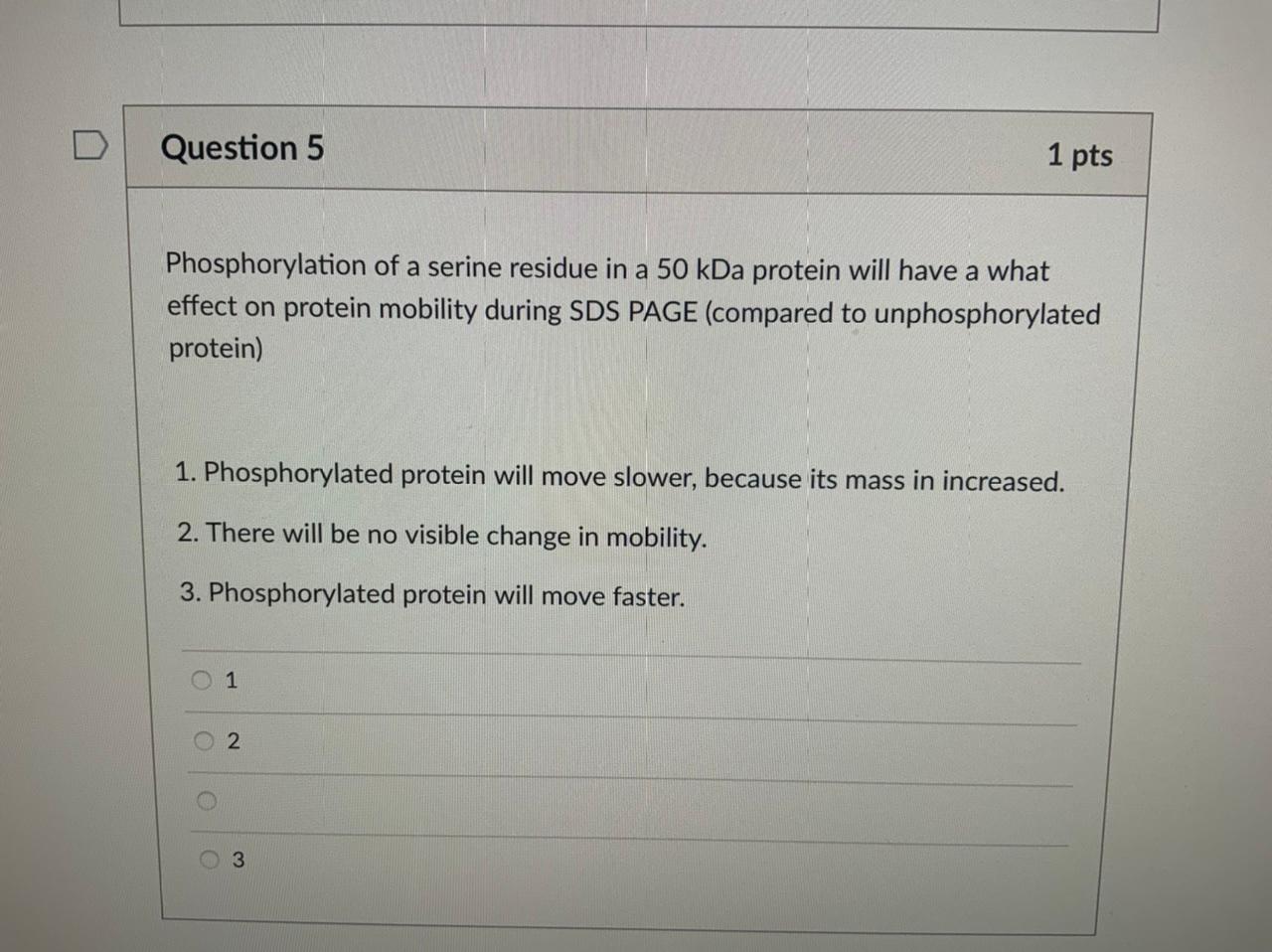 Solved Phosphorylation of a serine residue in a 50kDa | Chegg.com