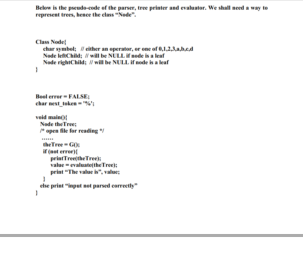 Now, we are going to generate an abstract syntax tree | Chegg.com