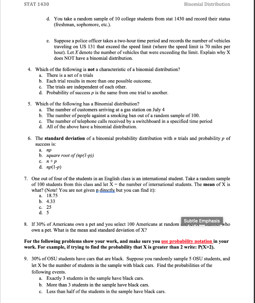 Solved Arvu Wwwwwwvvw The Too Much Note The Binomial Tab Chegg Com