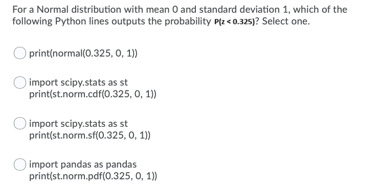 Solved For a Normal distribution with mean 0 and standard | Chegg.com