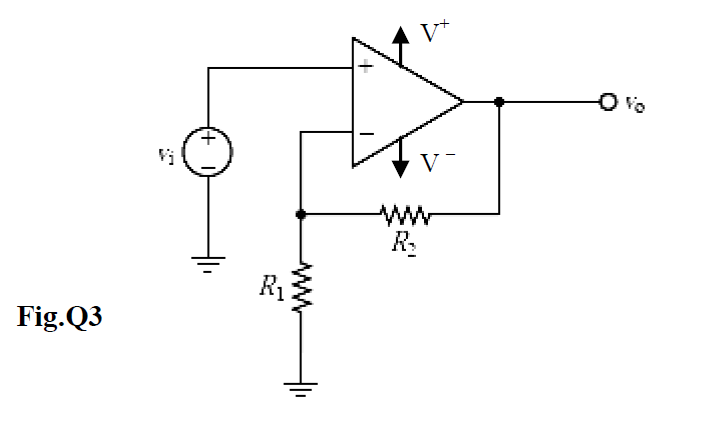 Solved QUESTION 3: In the circuit shown in figure Q3, the | Chegg.com