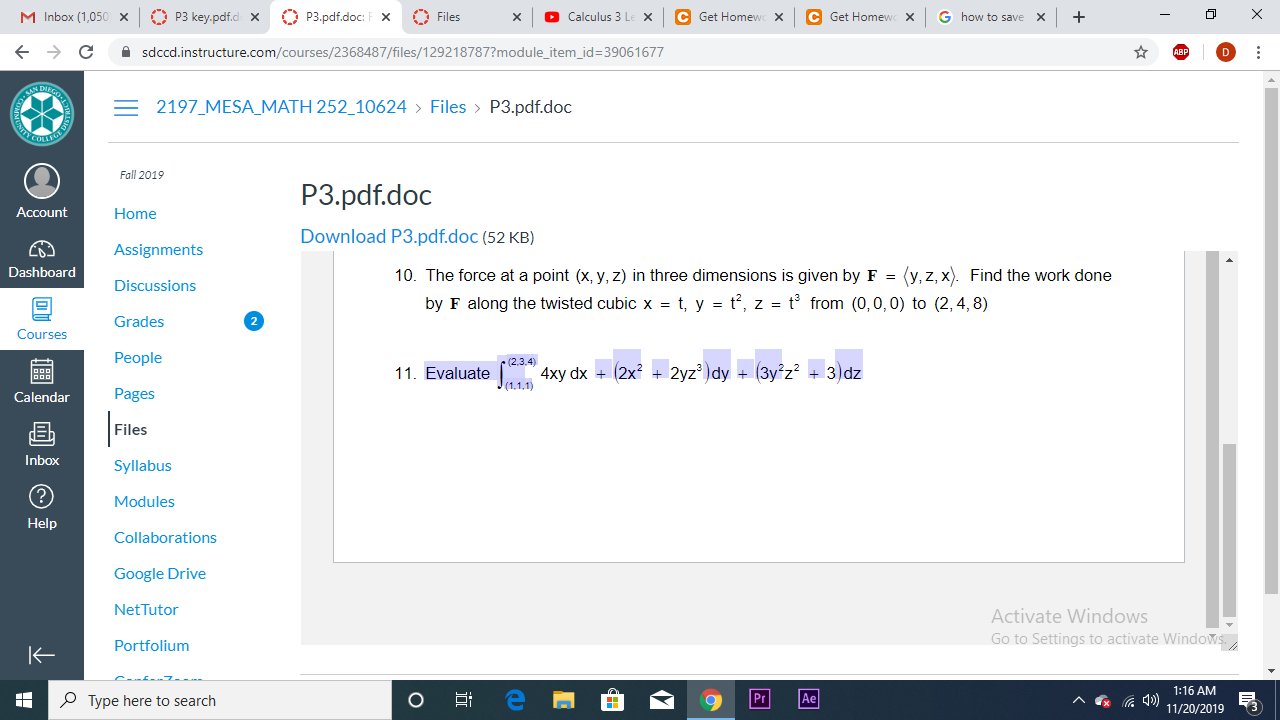 Test P3 Duration