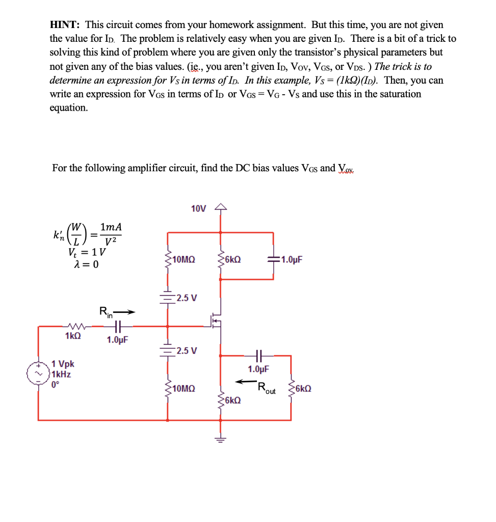 Solved HINT: This circuit comes from your homework | Chegg.com