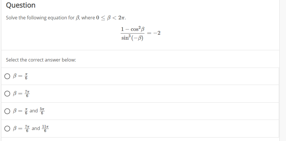 Solved Question Solve the following equation for B, where I | Chegg.com