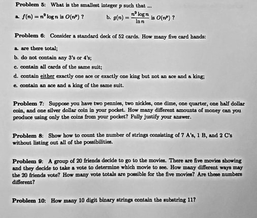 Solved Problem 8 What Is The Smallest Integer P Such Tha Chegg Com