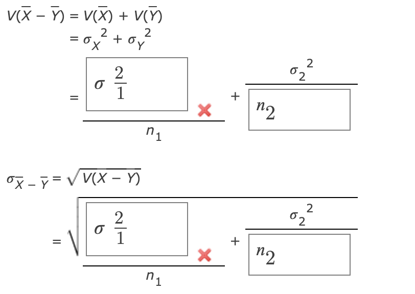Standard Error Formula Variance
