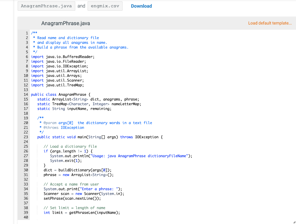 I am so sorry that I cannot provide all code in | Chegg.com