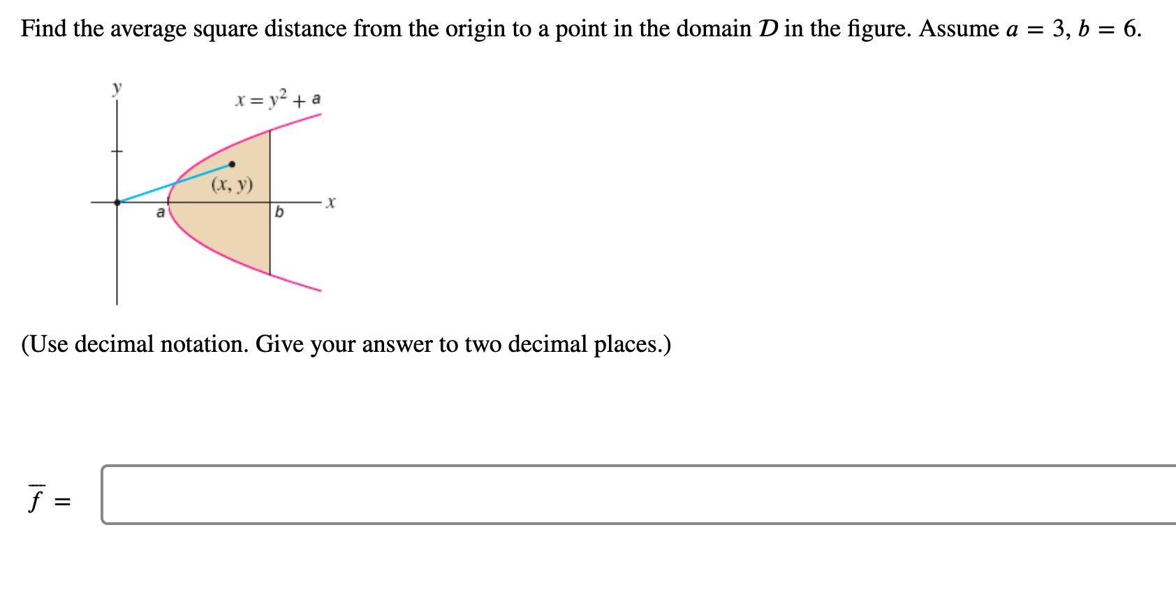 Solved Find the average square distance from the origin to a | Chegg.com