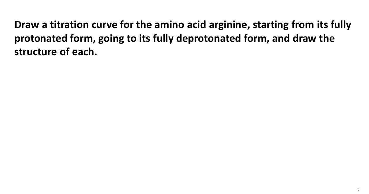 Solved Draw a titration curve for the amino acid arginine,