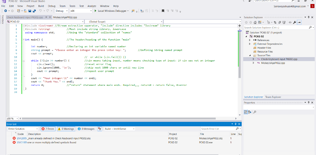 Solved Can someone help me with this error in my project on | Chegg.com