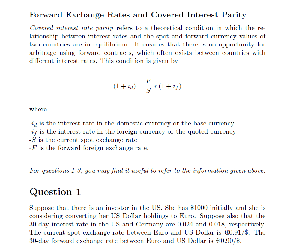 solved-forward-exchange-rates-and-covered-interest-parity-chegg