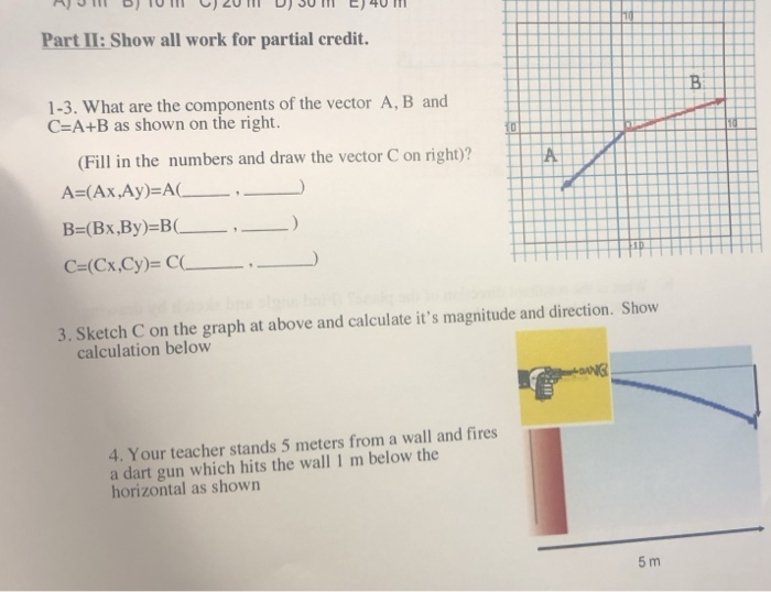 Solved Part II: Show all work for partial credit. 1-3. What | Chegg.com