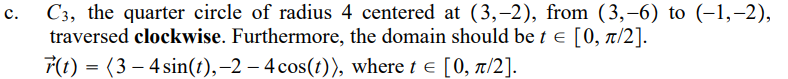 Solved 7c) For each of the following curves C and function z | Chegg.com