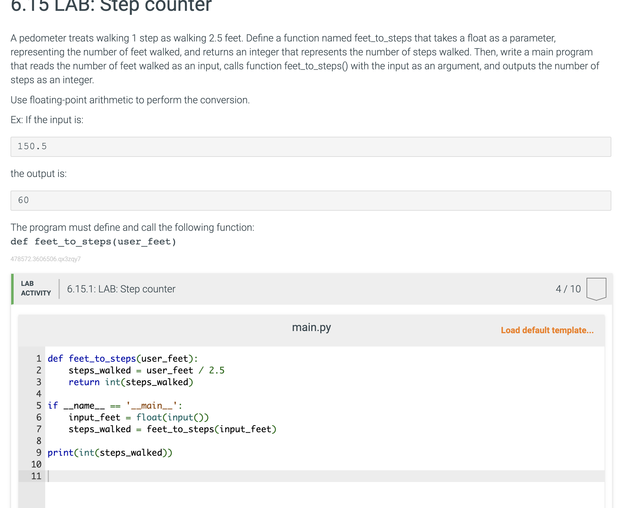 Solved A pedometer treats walking 1 step as walking 2.5 | Chegg.com