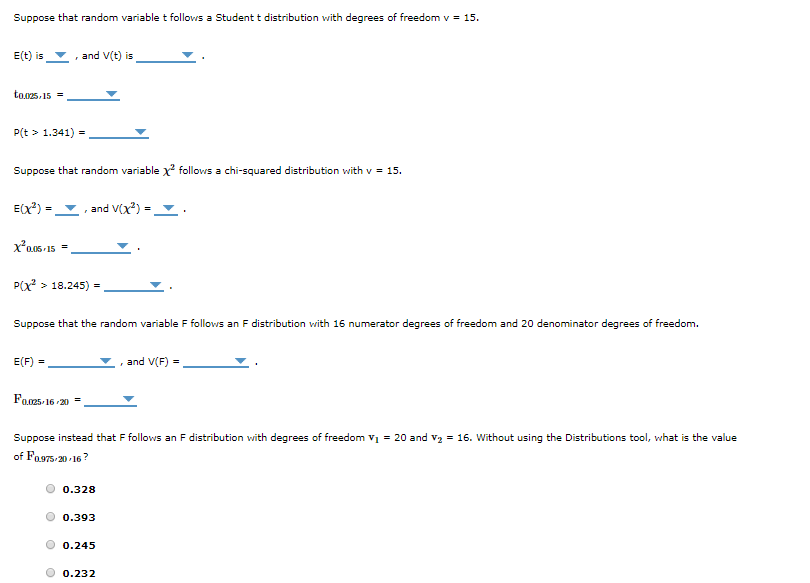 Solved Suppose That Random Variable T Follows A Student T Chegg Com