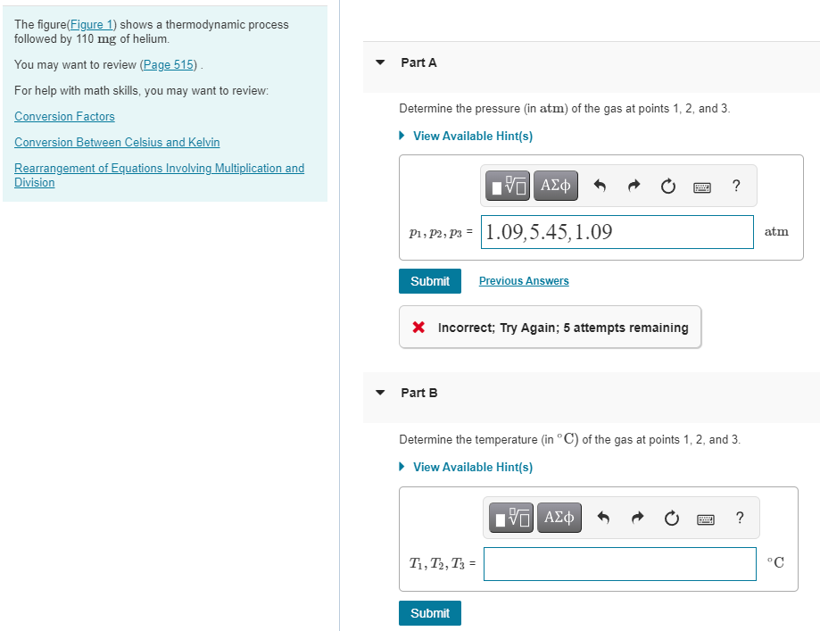 Solved Part A The figure(Figure 1) shows a thermodynamic | Chegg.com