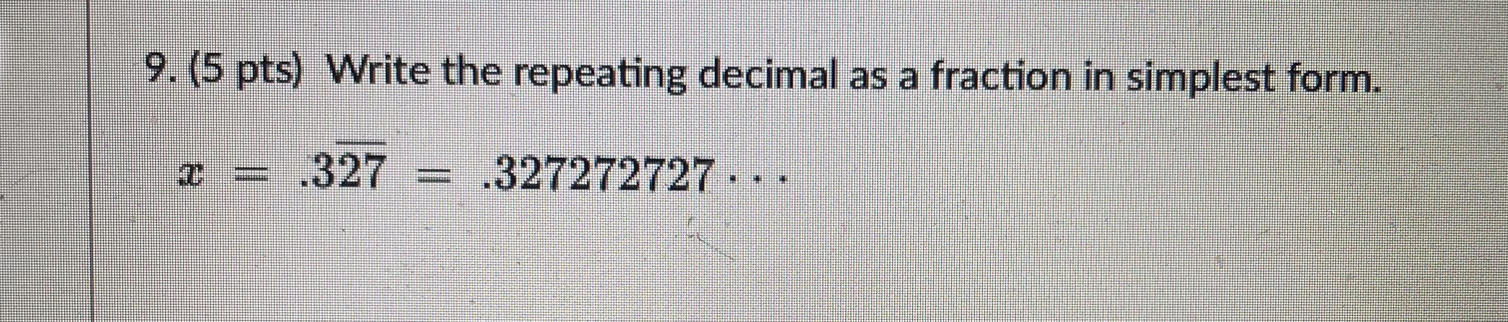 write .2 repeating as a fraction in simplest form