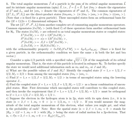 Solved Hello This Is For My Quantum Physics Class. I Hope 