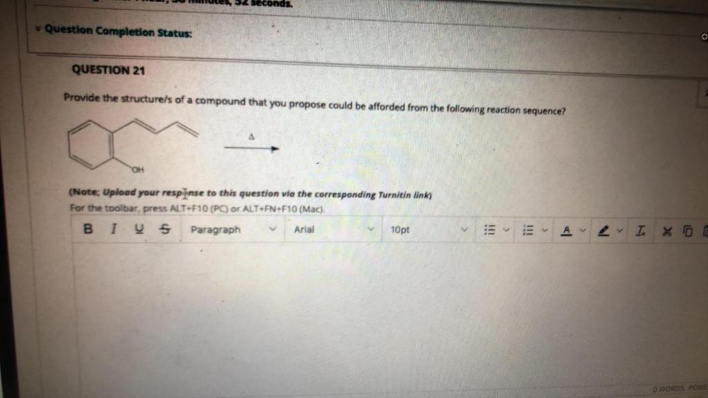 Solved Provide The Structure/s Of A Compound That You | Chegg.com