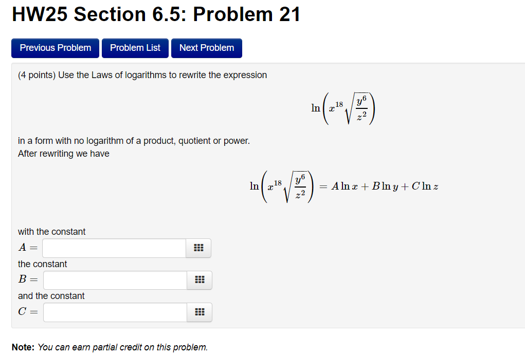 Solved Previous Problem Problem List Next Problem (4 points) | Chegg.com