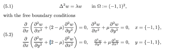 Chladni Figures On A Square Plate Correspond To 