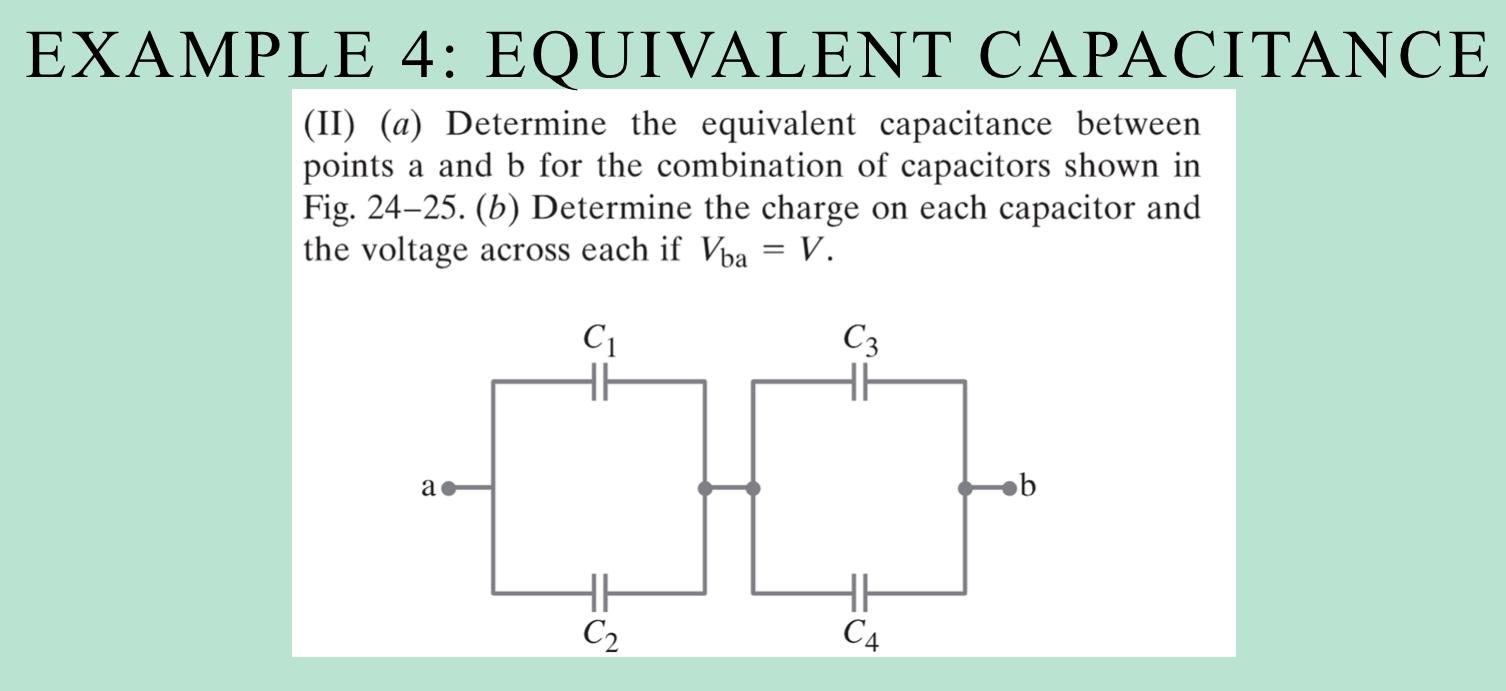 Solved LE 4: EQUIVALENT CAPACITANCE (II) (a) Determine the | Chegg.com
