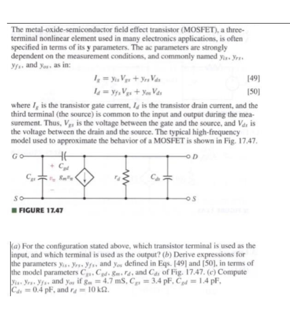 The Metal-oxide-semiconductor Field Effect Transistor | Chegg.com