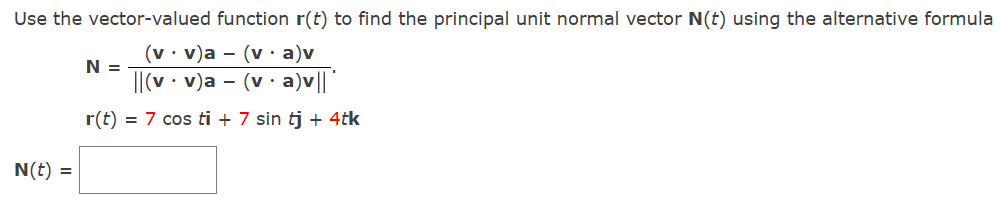 Solved Use the vector-valued function r(t) to find the | Chegg.com
