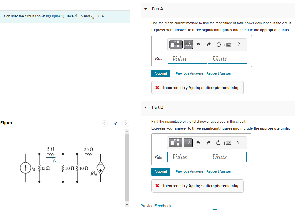 Solved Consider The Circuit Shown In(Figure 1). Take β=5 And | Chegg.com