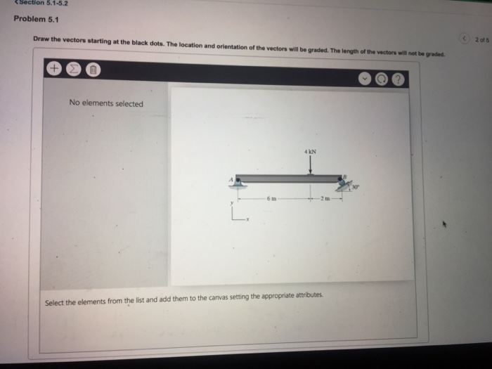 Solved Section 5.1-5.2 Problem 5.1 C2 of 5 Draw the vectors | Chegg.com