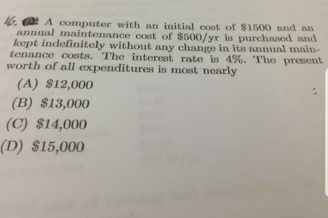 Solved 10. Call A computer with an initial cost of $1500 and | Chegg.com